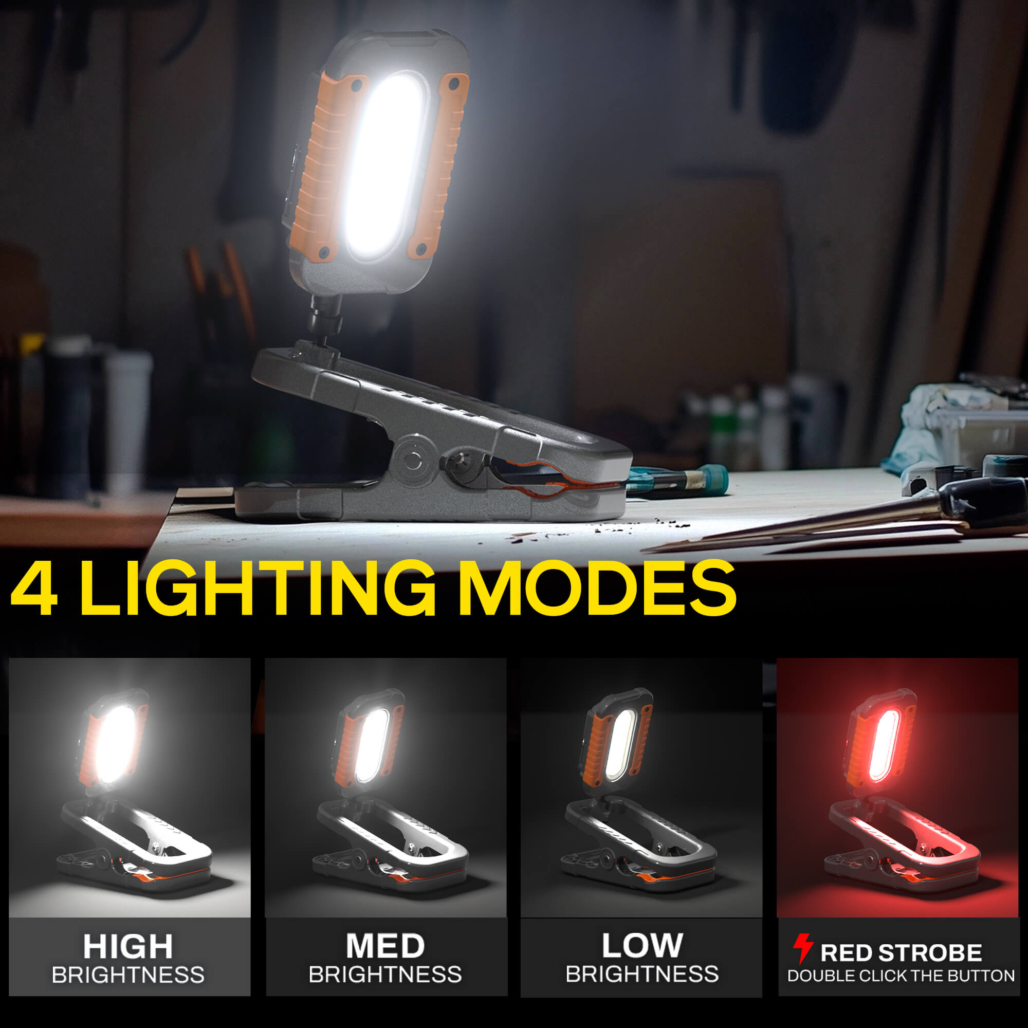 KOOLITE Rechargeable Work Light Kits With 78" Tripod Stand, 3000lm LED Cordless Work Lamp 8600mah Battery Solar Powered~5060449878726 01c Mp