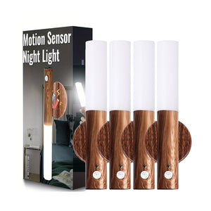 Hokolite-4-pack-Rechargeable-LED-Motion-Sensor-Closet-Light-In-Wooden-Texture