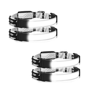 Hokolite-4-pack-black-230-Wide-Beam-Rechargeable-Headlamp
