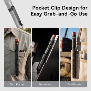 HOKOLITE CLAKAP P5 7-in-1 Rechargeable Multitool Pen Light for Inspection & Emergency