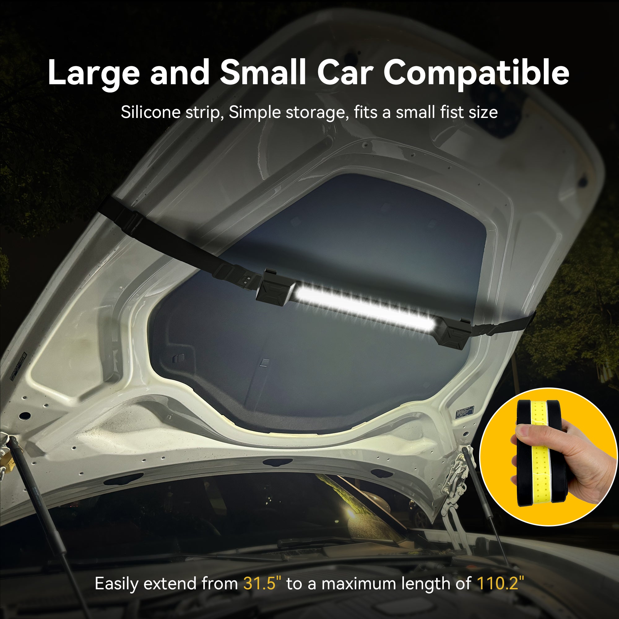 CLAKAP U2- 2600 Lumen Rechargeable Underhood Extendable Work Light