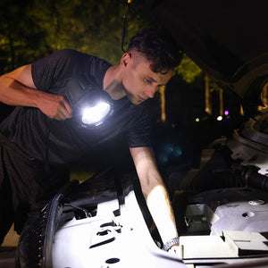 6000 Lumens LED Rechargeable Spotlight for fixing cars