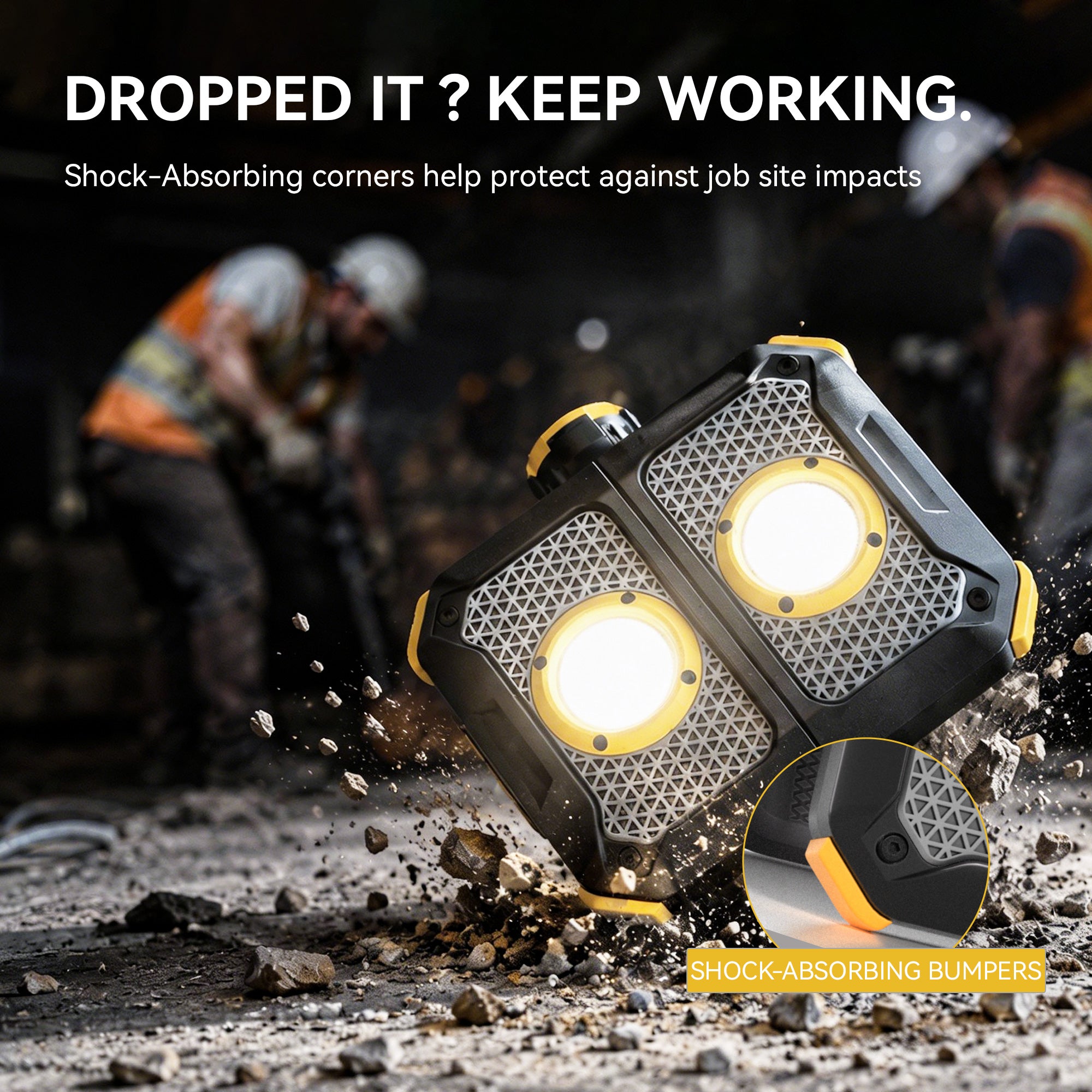HOKOLITE HOKOILN W1- 2500lumen rechargeable Work light | Jobsite