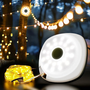 2-in-1 Camping String lights 33ft