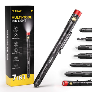 HOKOLITE CLAKAP P5 7-in-1 Rechargeable Multitool Pen Light for Inspection & Emergency