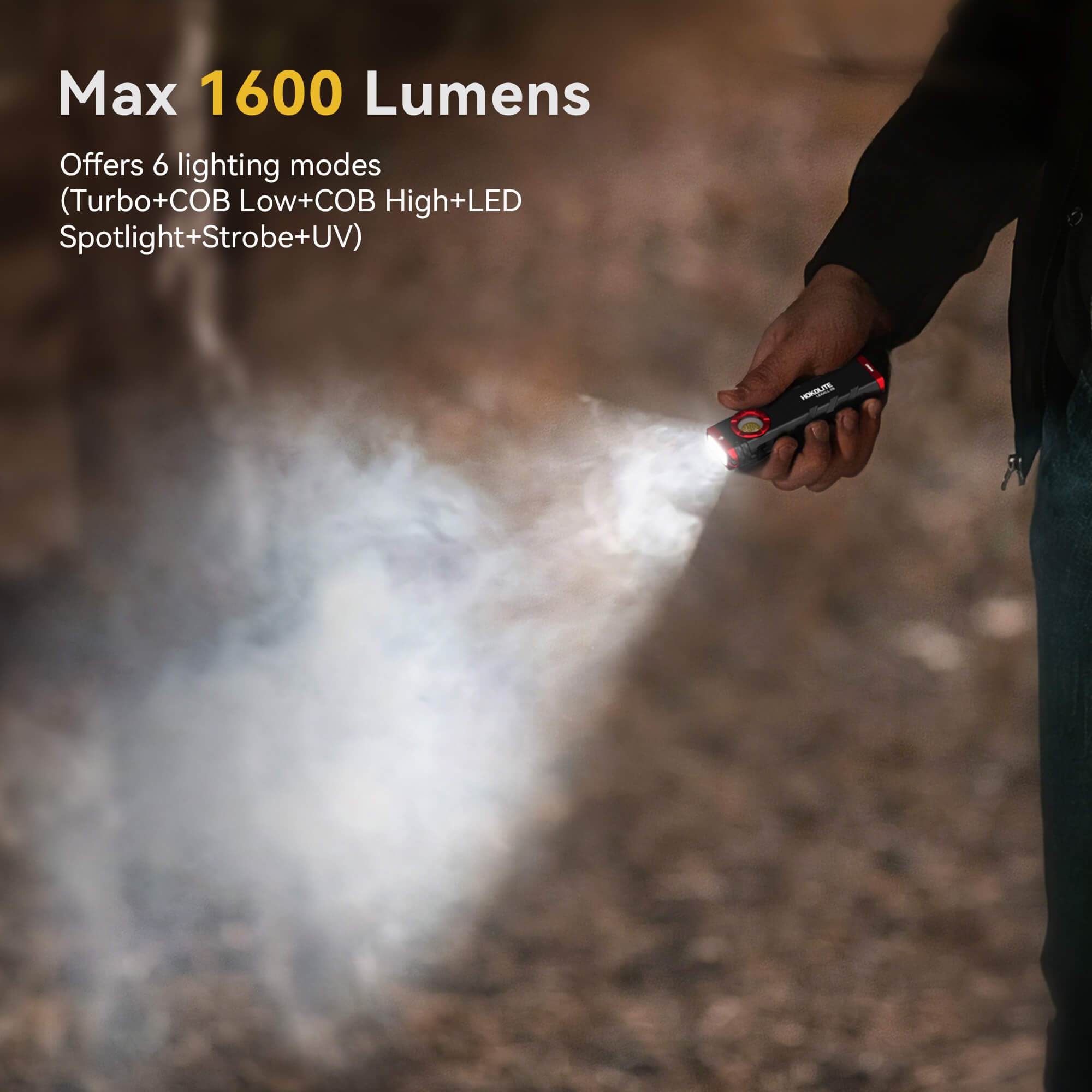 HOKOLITE  LEXALL E5 - 1600 Lumen 3-in-1 EDC Flashlight 