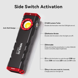 HOKOLITE  LEXALL E5 - 1600 Lumen 3-in-1 EDC Flashlight 