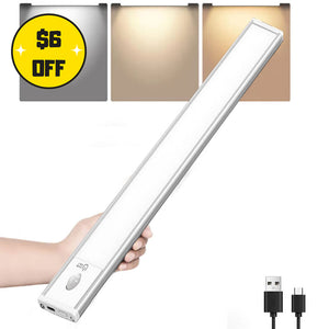 78-LED Under Cabinet Lighting Rechargeable Closet Light With Motion Sensor