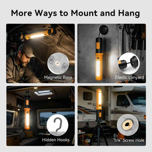 Hokolite CLAKAP U1 350 degree swivel work light for adjustable lighting