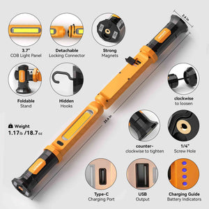 Hokolite CLAKAP U1 power bank work light for emergency phone charging