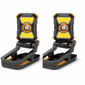 ADELANTE W3 Rechargeable Work Light&Power Bank - 2100LM Clamp 7 Light 4-in-1