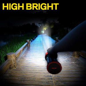 1200 Lumens LED Rechargeable Spotlight Flashlight With Tripod