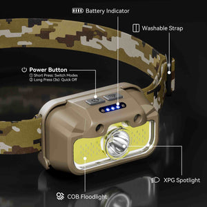Hokolite HOKOILN R1 green light headlamp for fishing and hunting