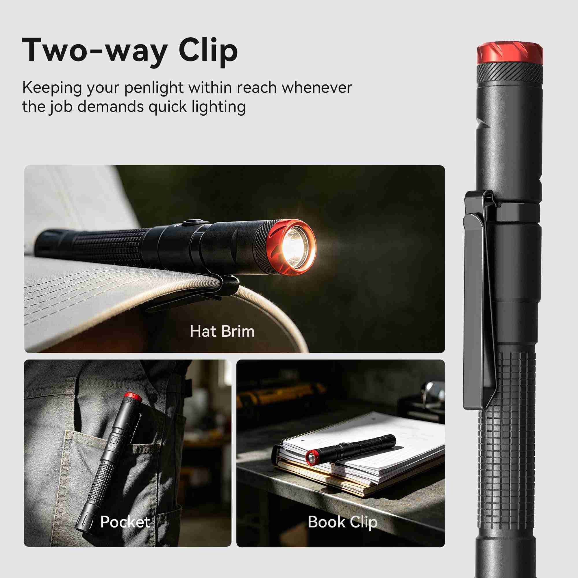 Hokolite Hopedone P2 compact flashlight for camping and emergency use