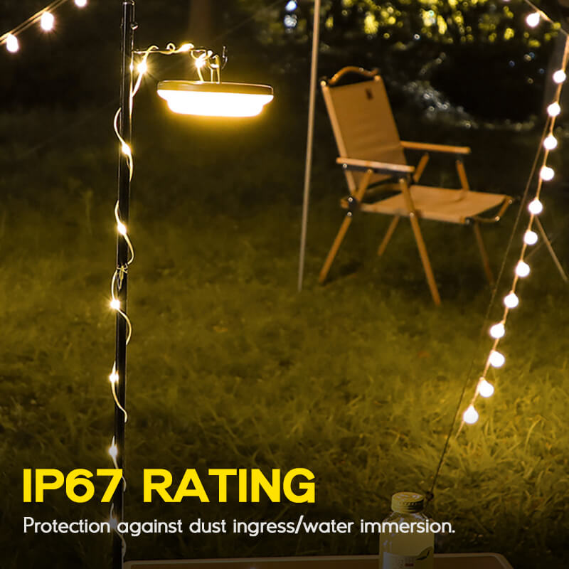 2-in-1 Outdoor string lights & Camping lantern - Hokolite