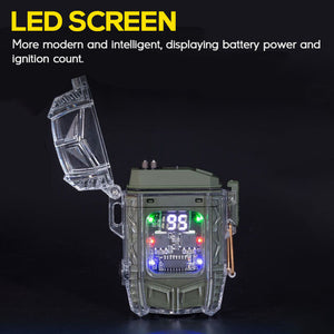 400 Lumens Arc Electric Lighter With LED Flashlight LED Screen