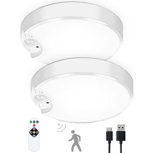 Rechargeable LED Motion Sensor Ceiling Light With Remote