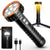 5000 Lumens Multifunctional Rechargeable Flashlight with Bidirectional Lighting