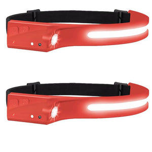1200 Lumens 210° Wide Beam COB Rechargeable Headlamp With Motion Sensor
