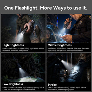 T1 - Three Color 2060LM  Long Throw High-Performance Rechargeable Hunting Flashlight  for Outdoor & Hunting