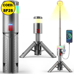 NOCT Multifunctional Portable Telescopic Camping Light Flashlight With RGB