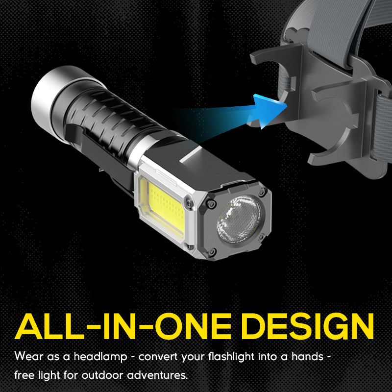 2000 Lumens Headlamp Flashlight With Red Light and Green Light