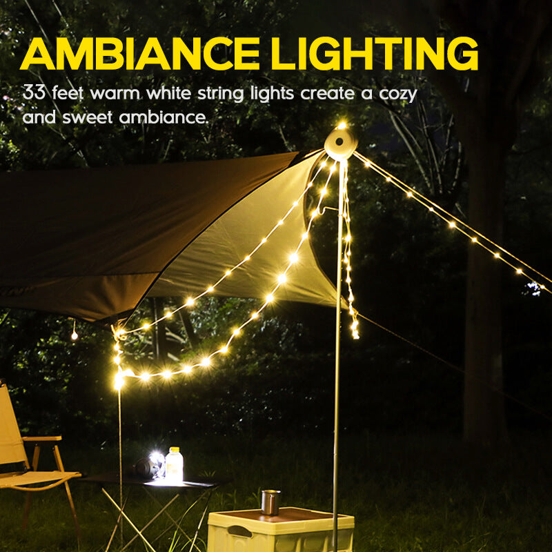 Outdoor Camping Lights String, Camping Tent String Lights