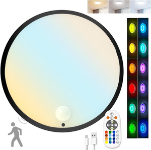 7.12 Inch Rechargeable LED Ceiling Light with Dynamic RGB