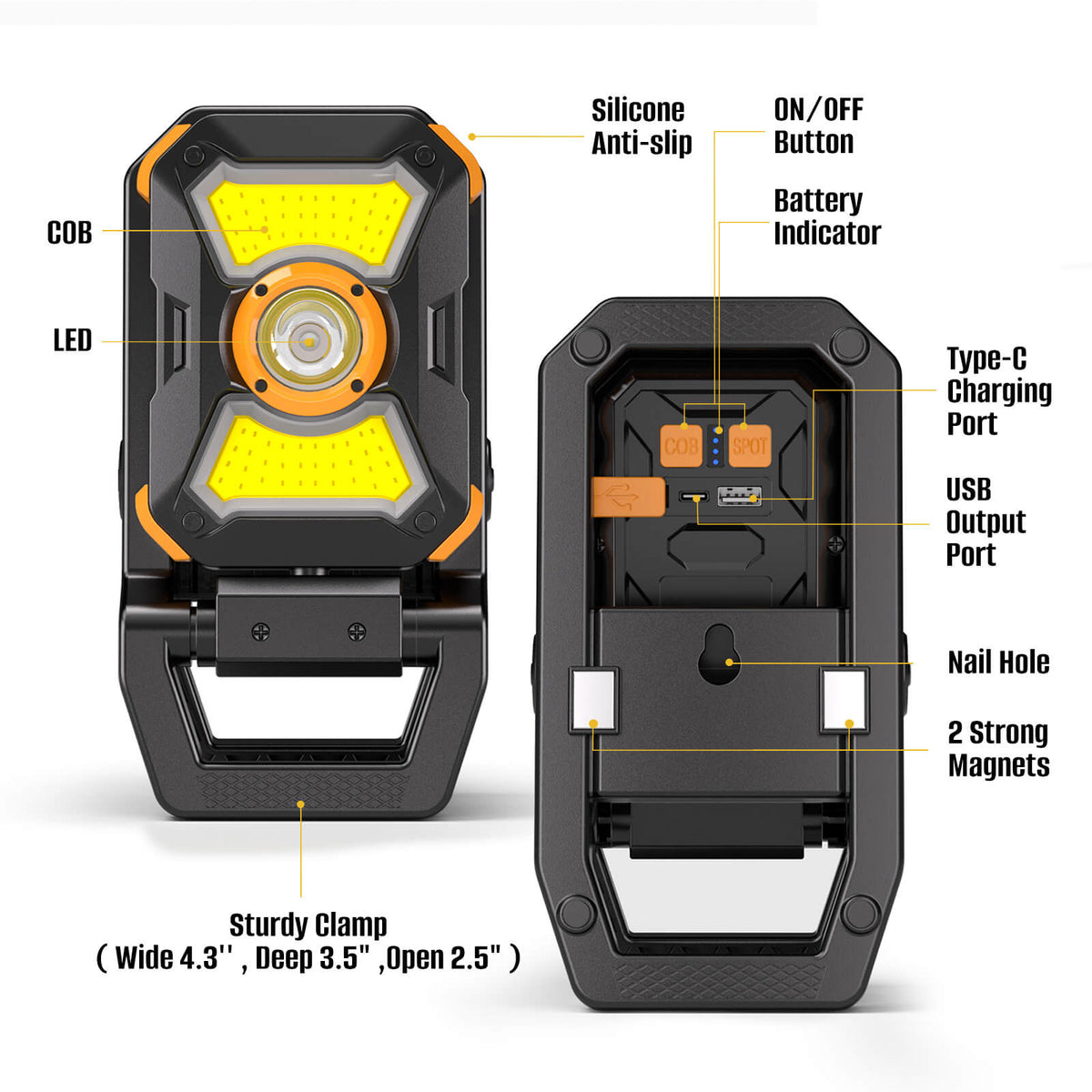 Hokolite-details-rechargeable-magnetic-clamp-work-light-work-lights
