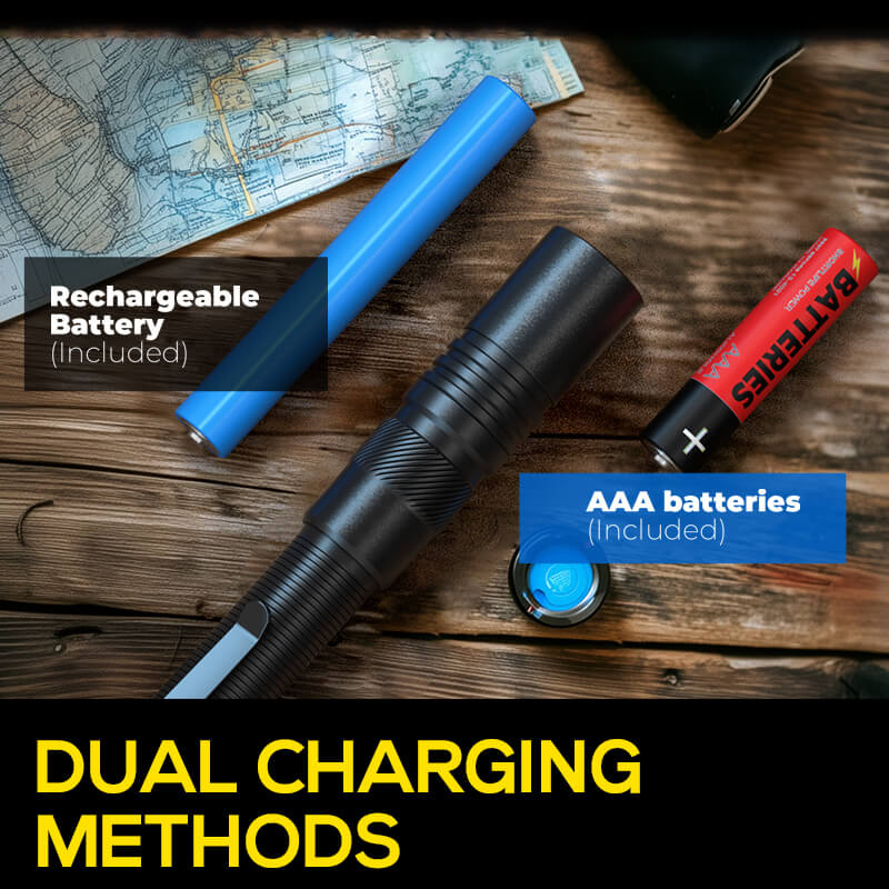 800  Lumen Rechargeable Zoomable Pen Light Flashlight