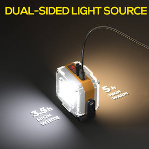 1200 Lumens Rechargeable Double Sided Work Light for Garage and Emergency