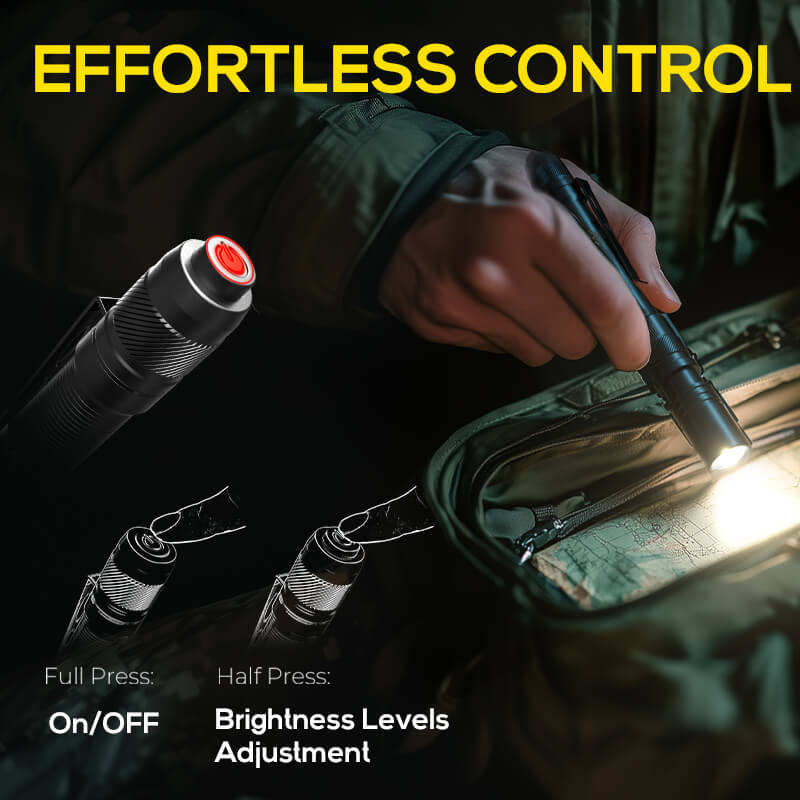 800  Lumen Rechargeable Zoomable Pen Light Flashlight