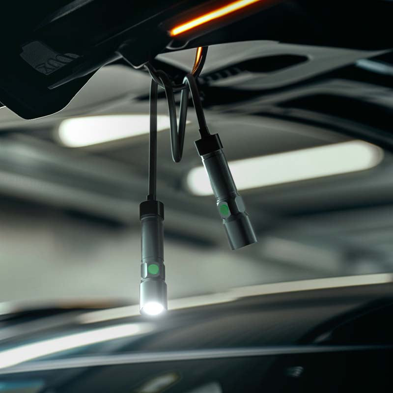 1800 Lumens Rechargeable Zoomable Neck Work Light Flashlight