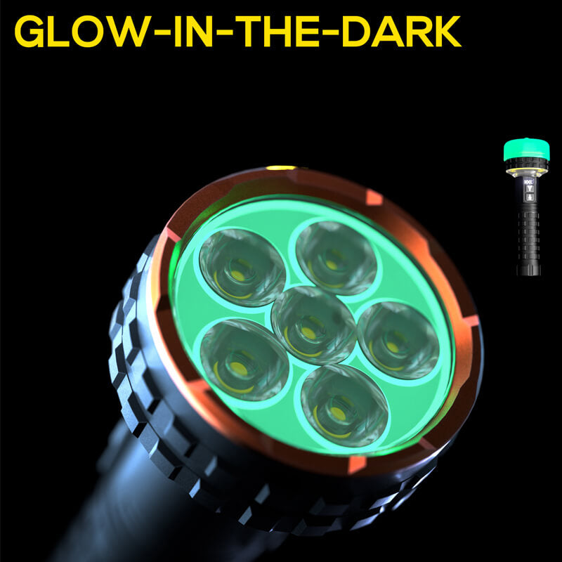 5000 Lumens Multifunctional Rechargeable Flashlight with Bidirectional Lighting