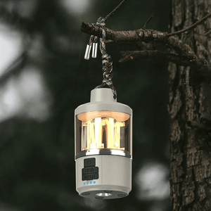 Zigzag LED Camping Lantern Flashlight Dimmable