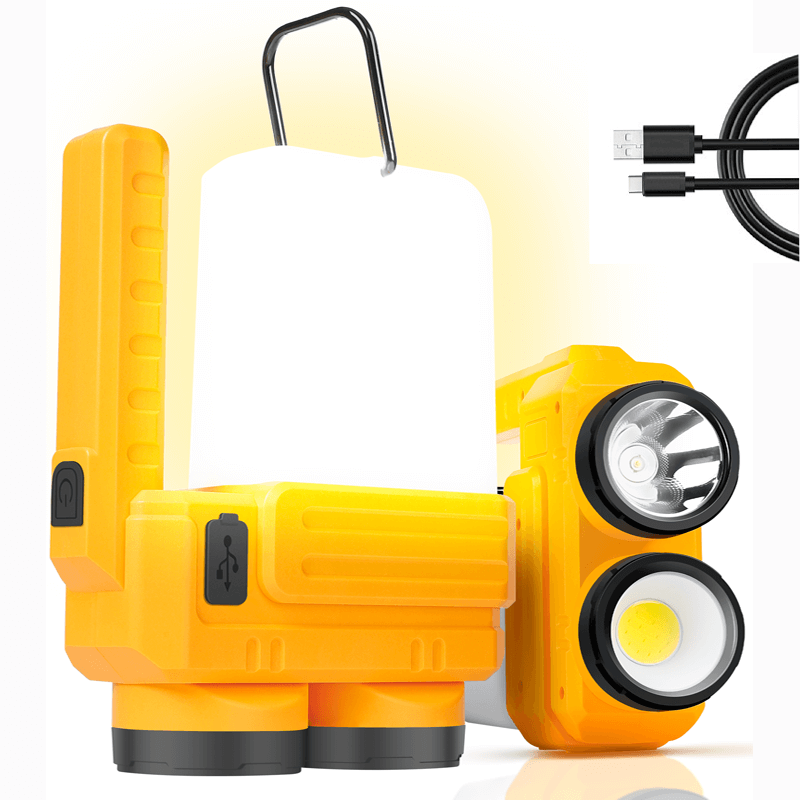 1000 Lumens Hanging Lantern Flashlight Rechargeable Handheld Spotlight
