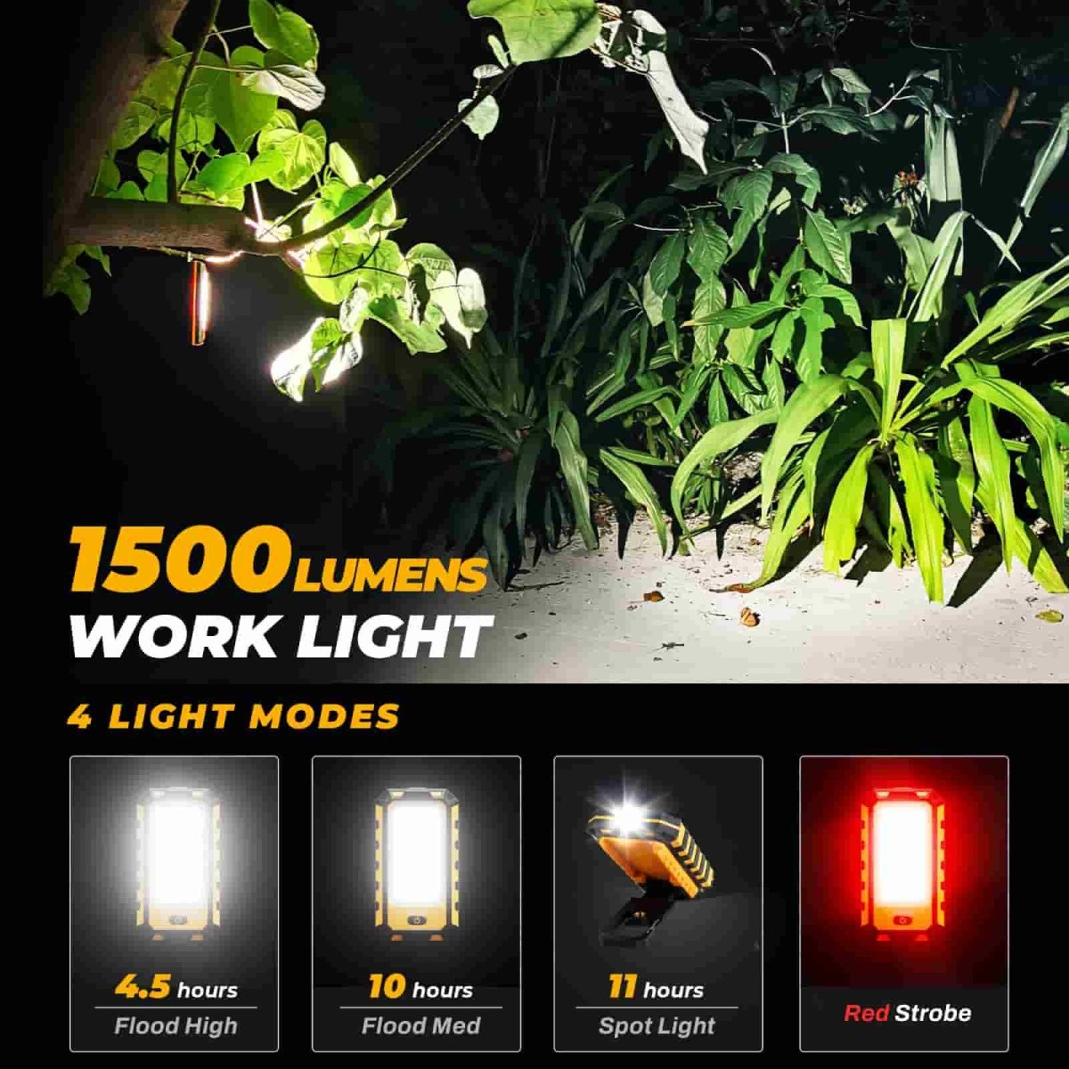 HOKOLITE 0108 - 4 Modes Magnetic Work Light - 