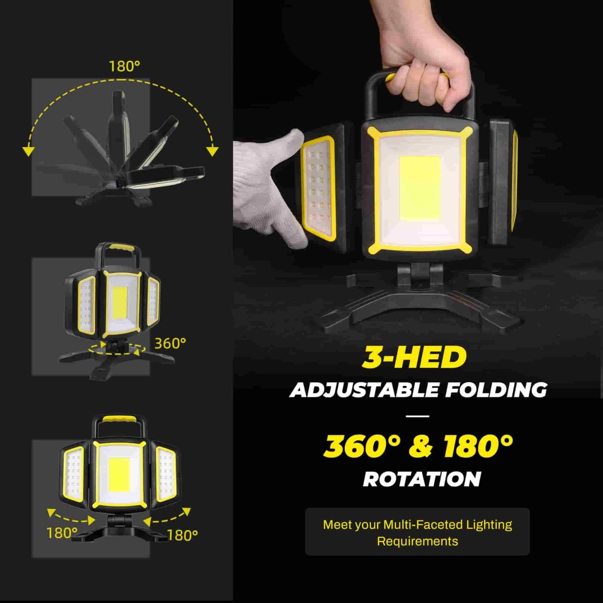 HOKOLITE 0459 - 5 Modes Adjustable Work Light - 