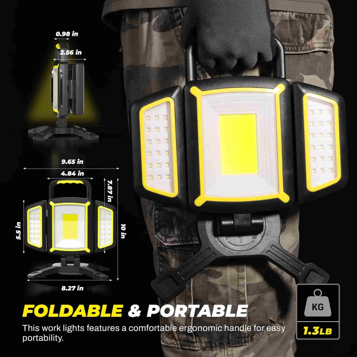 Hokolite 0459 8000 Lumen Work Light | Garage