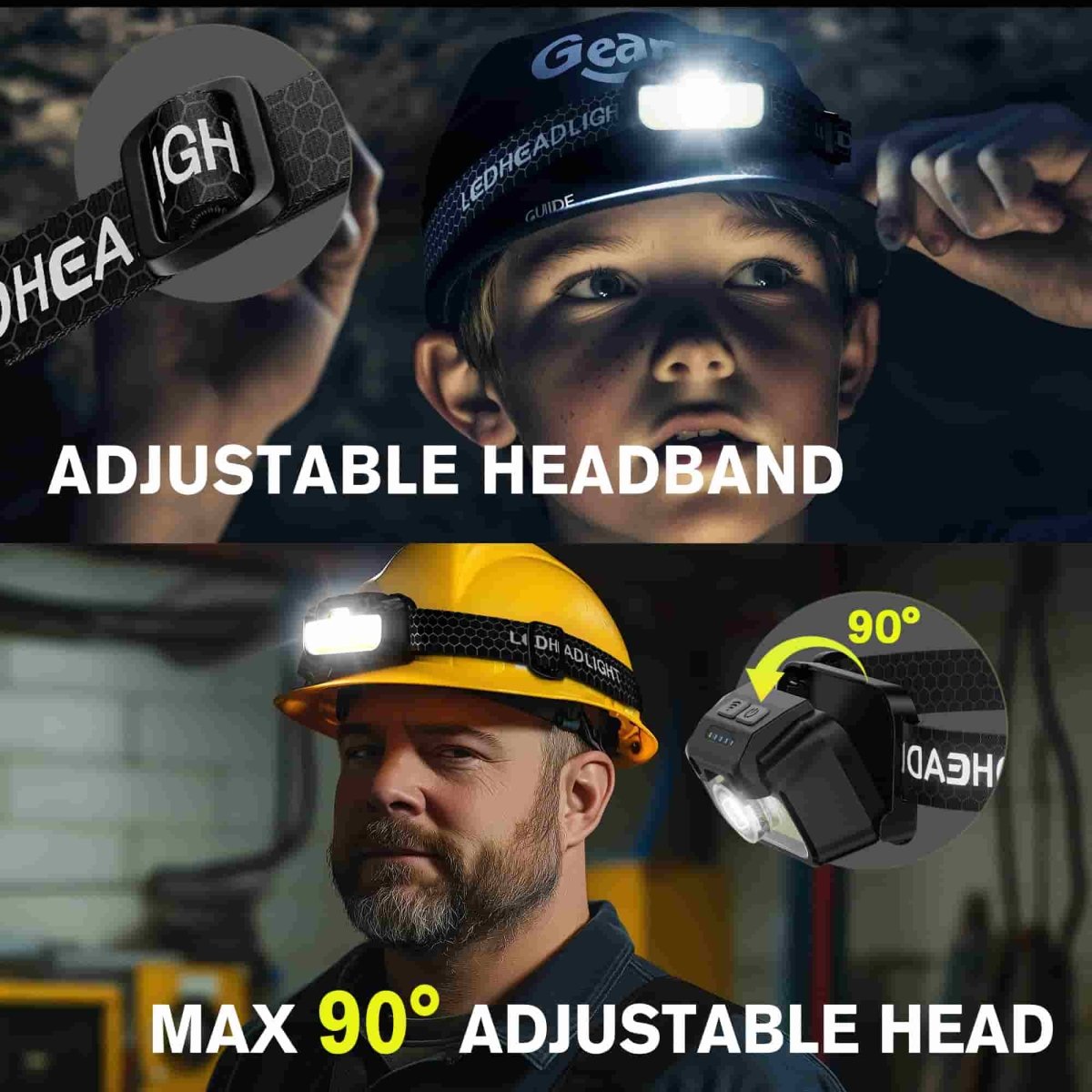 HOKOLITE 1313 - 7 Modes Motion Sensor Headlamp - 