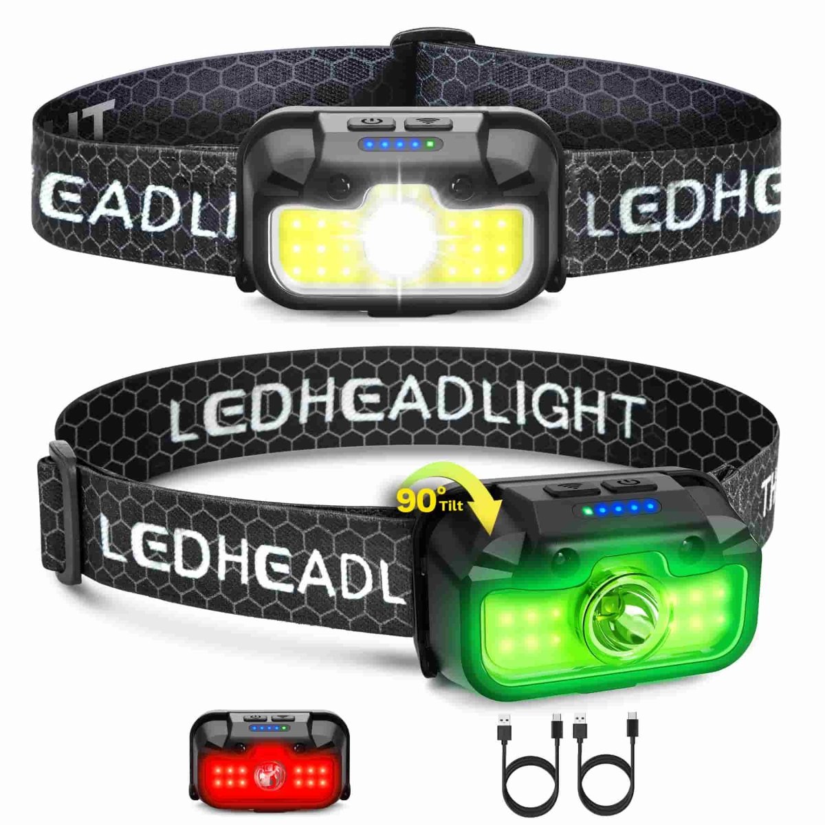 HOKOLITE 1313 - 7 Modes Motion Sensor Headlamp - 