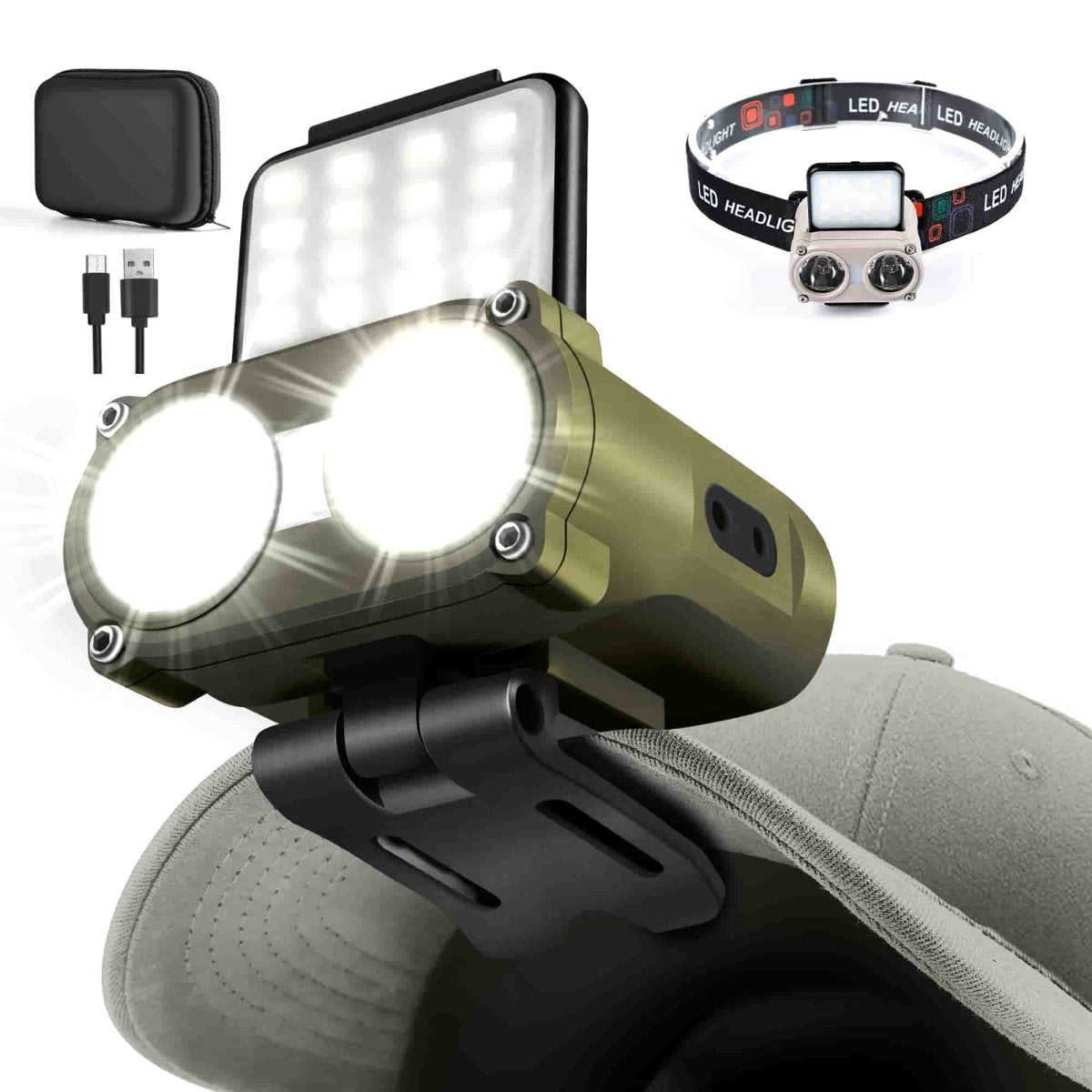 HOKOLITE 2010 - Dual LED Dimmable Headlamp - 