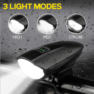 HOKOLITE 5185 - 1400 Lumen Horn With Tail Bike Light - 