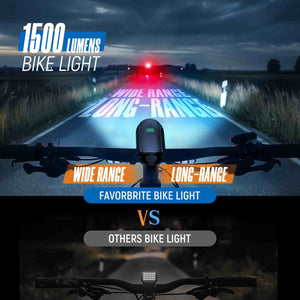 HOKOLITE 6865 - 1500 Lumen Multi - Mode Bike Light - 