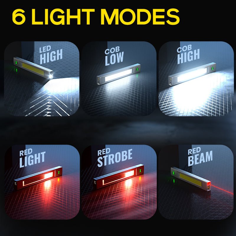 HOKOLITE 7573 - 6 Modes Magnetic EDC Flashlight - 