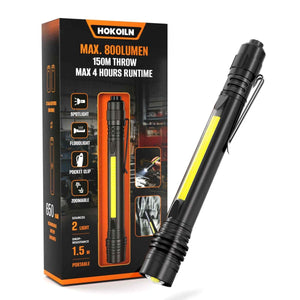 HOKOLITE 7593 - 800 Lumen Dual Light EDC Flashlight - 