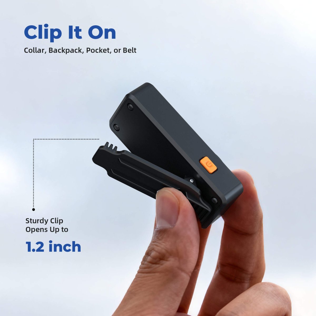 HOKOLITE 7607 - 600 Lumen 4 Modes Clip EDC Flashlight - 