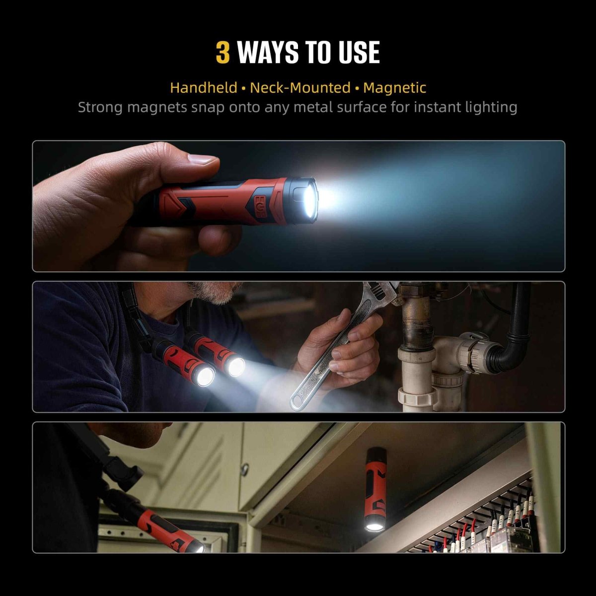 HOKOLITE 7687 - 800 Lumen Magnetic Neck Work Light - 