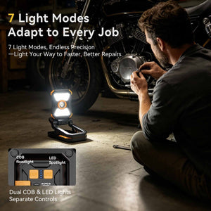 HOKOLITE ADELANTE W3 - 2100LM Clamp Magnetic Work Light - 