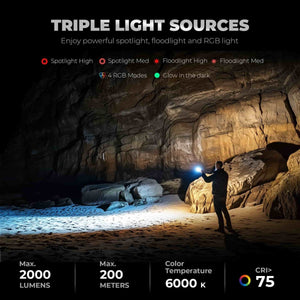 HOKOLITE LEXALL E6 - 3 - in - 1 Light Pocket EDC Flashlight - 